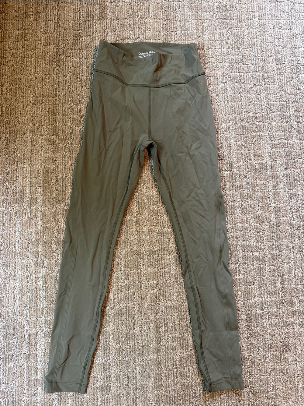 Outdoor Voices Olive Active Leggings